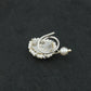 Kundan Paisley Silver Nose Pin