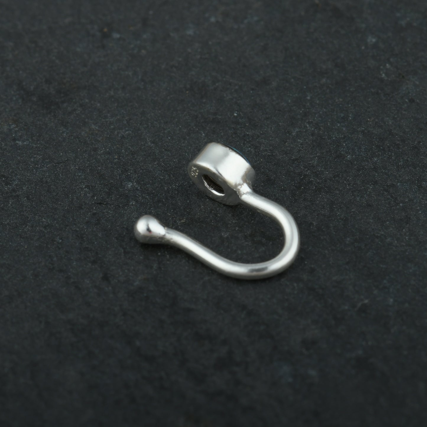 Natural Australian Opal Silver Nose Pin