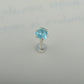 Natural Apatite Silver Nose Pin