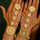 "Raunak" Gold Plated Silver Haathphool