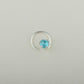 Natural Apatite Silver Nose Pin