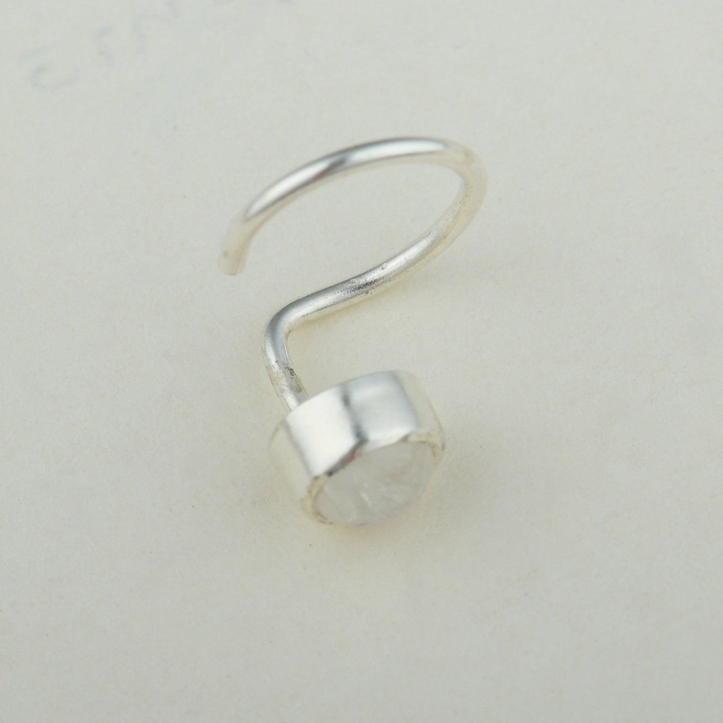 Natural Moonstone Nose Pin