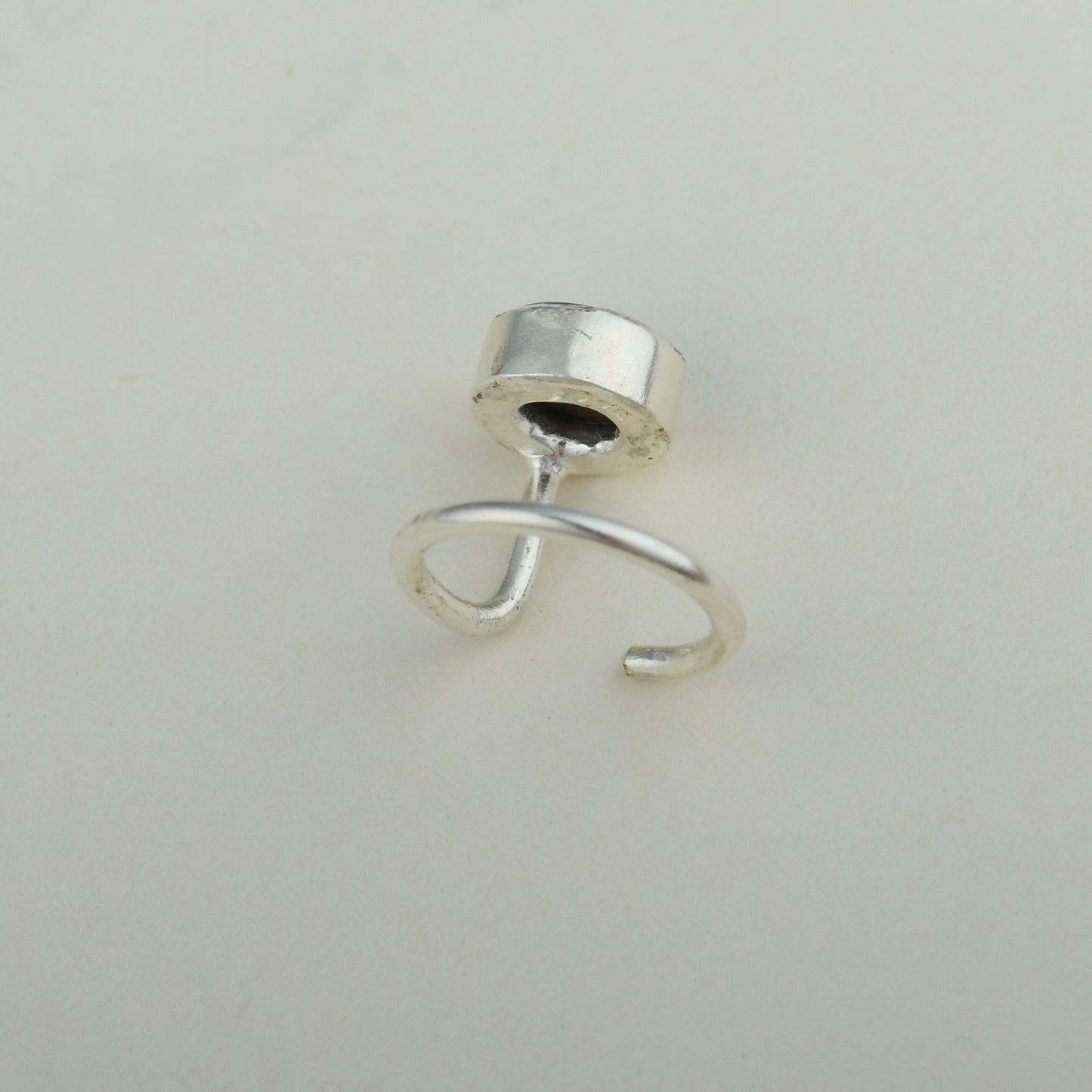 Natural Australian Opal Silver Nose Pin