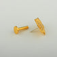 Kashmiri Chinar Gold Plated Silver Clip On Nose Pin