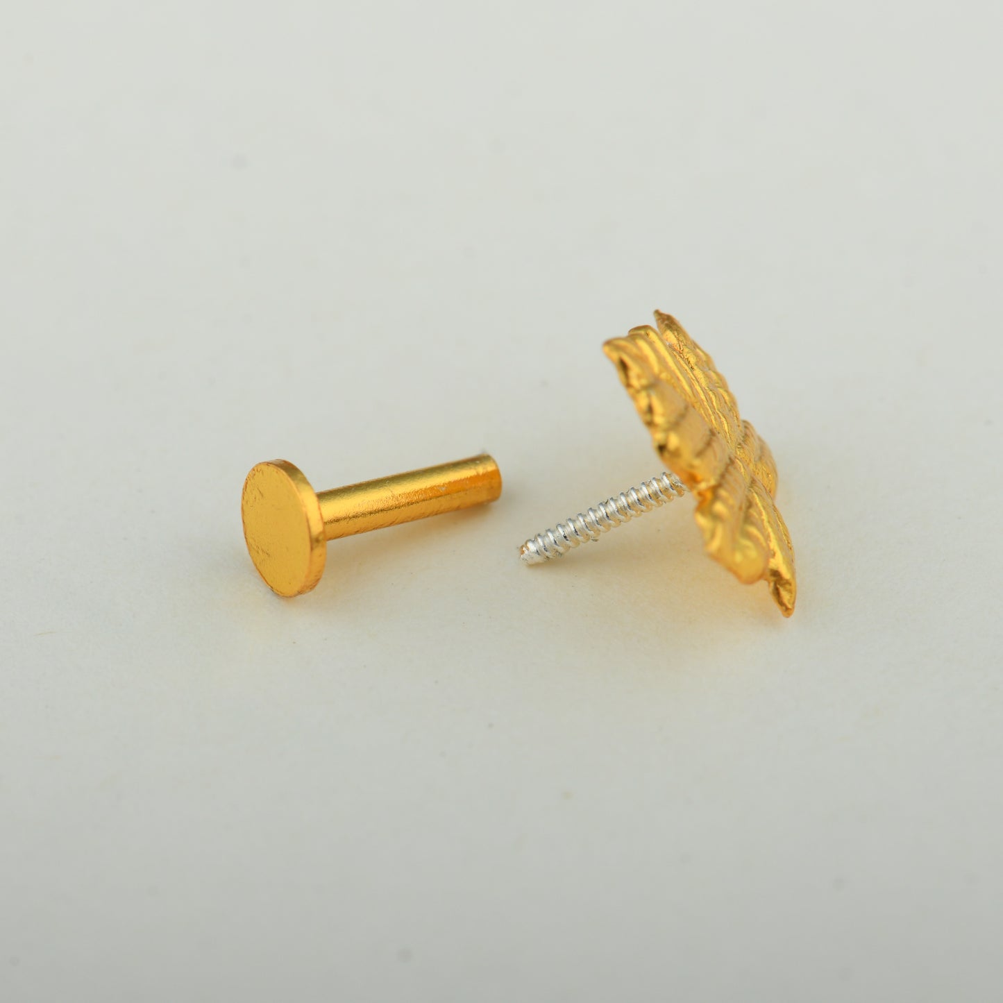 Kashmiri Chinar Gold Plated Silver Clip On Nose Pin