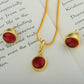 Red Wine Ruby Red Charm Set
