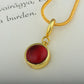 Red Wine Ruby Red Charm Set