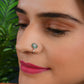 Rain Forest CZ Silver Nose Pin