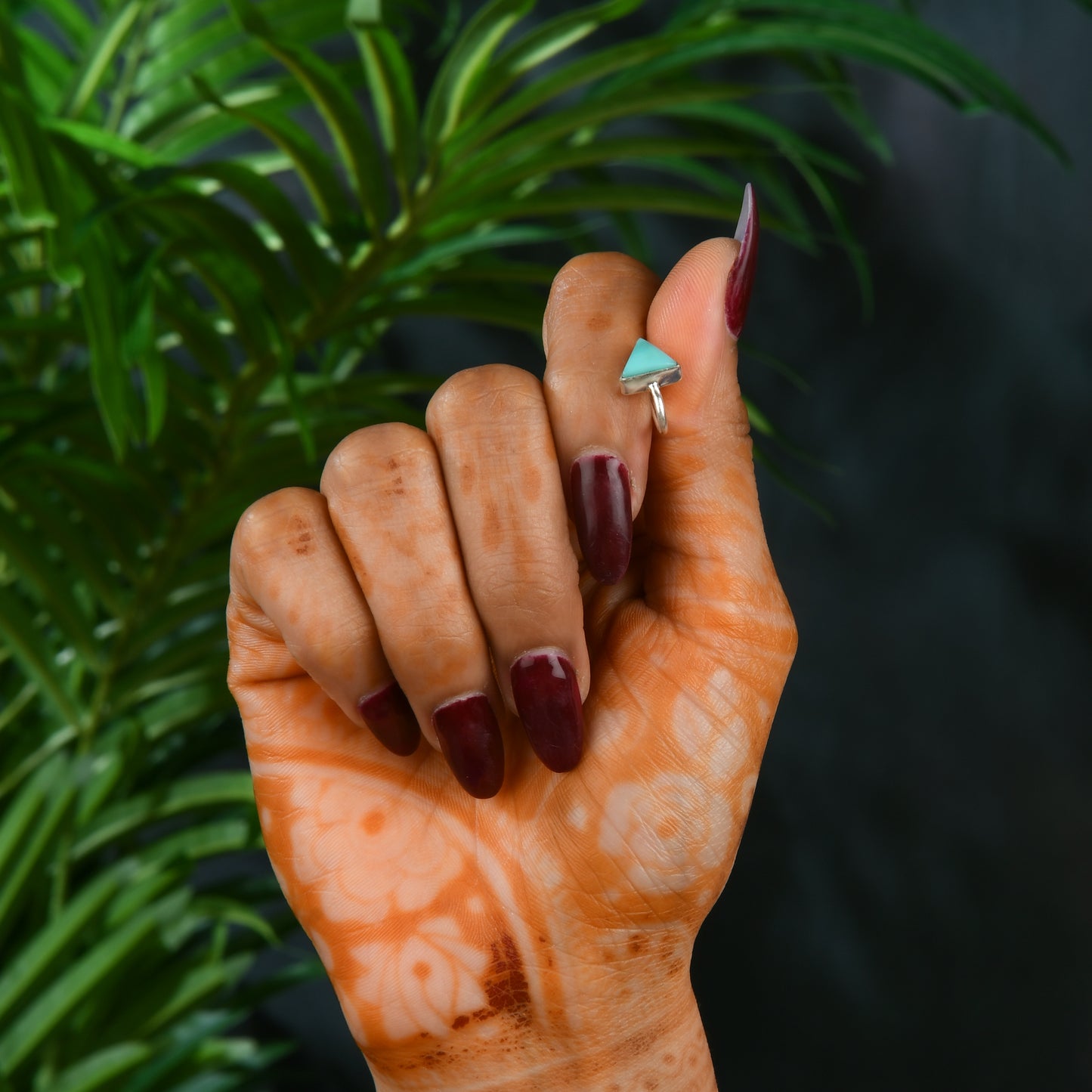 Natural Turquoise Nose Pin