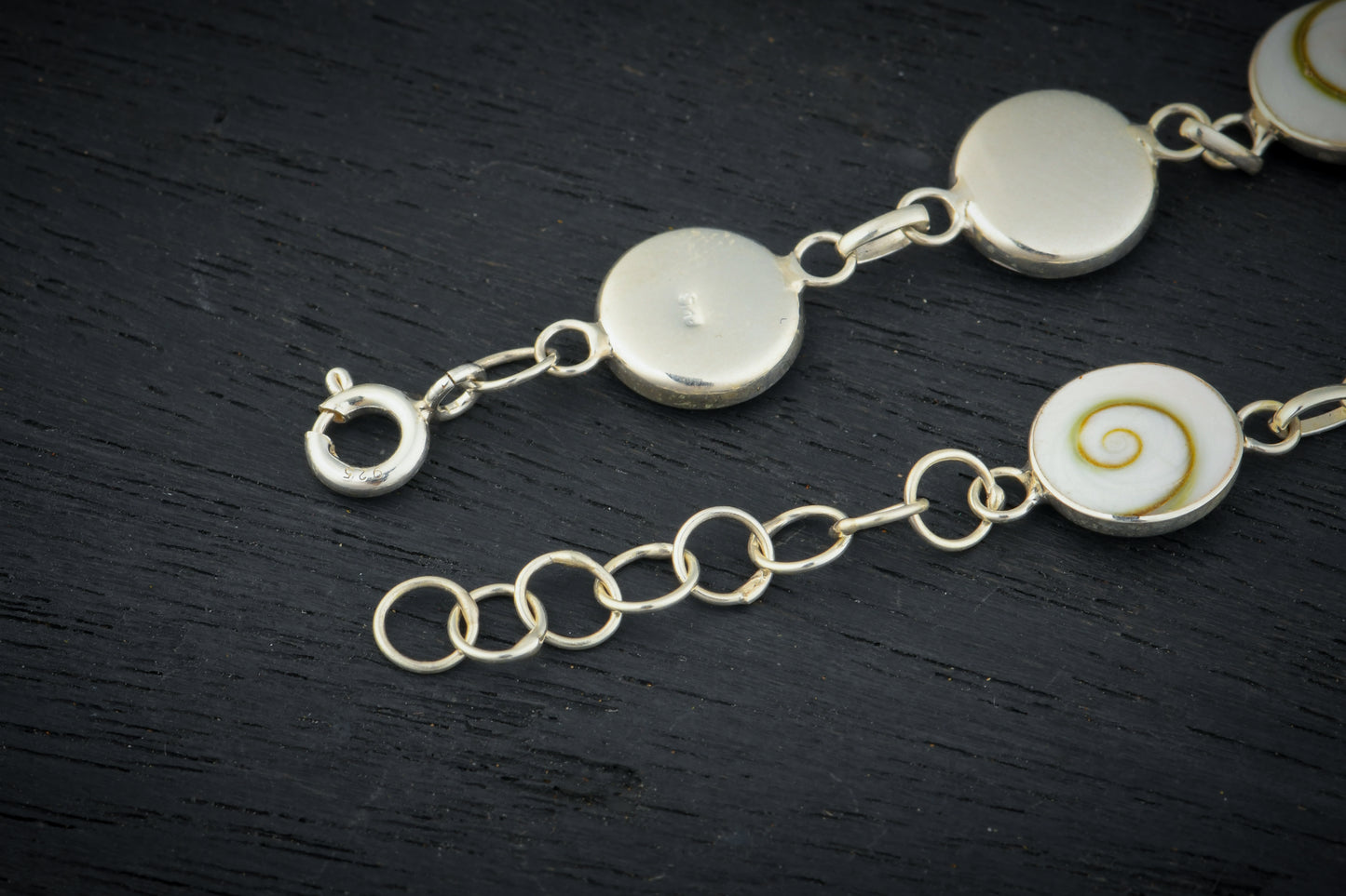 Gomati Chakra Silver Bracelet