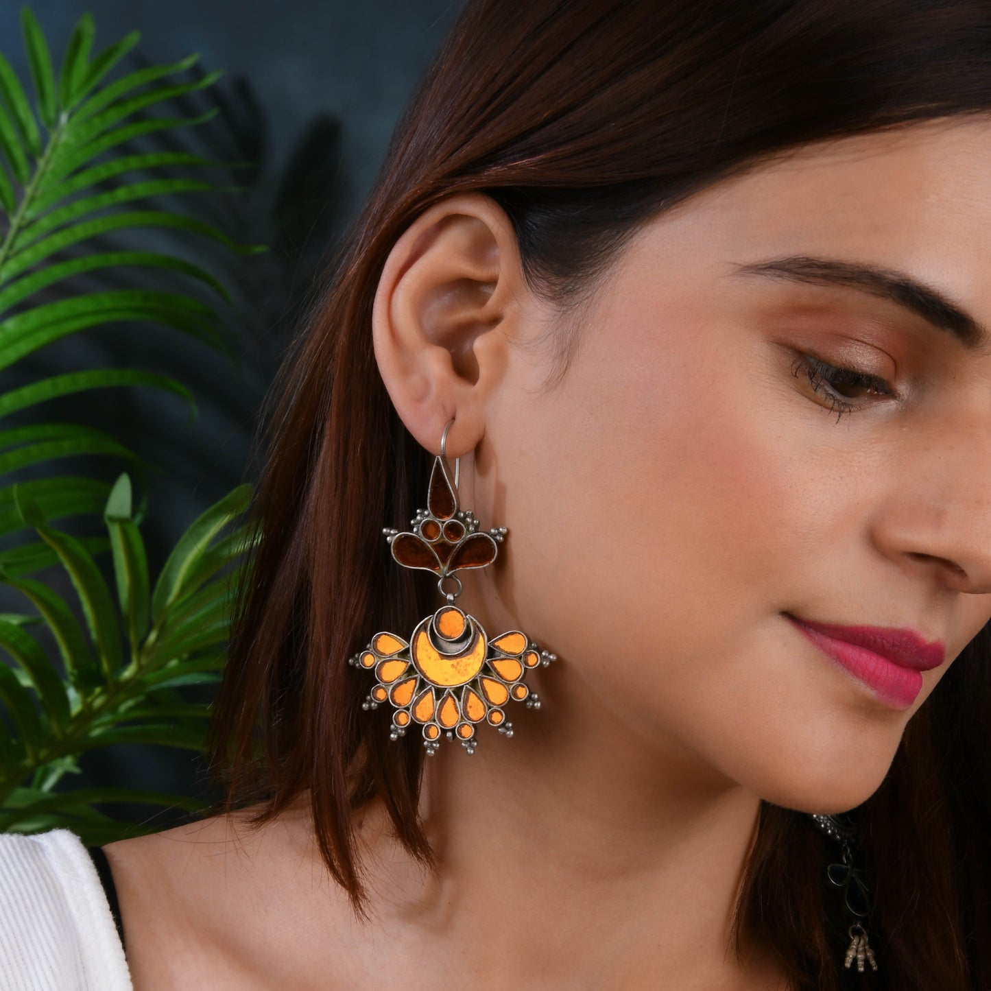 Madhu Chandrika Desert Mirage Silver Earrings