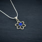 Lapis Lazuli Flower Pendant