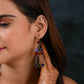 Madhu Chandrika Desert Night Silver Earrings