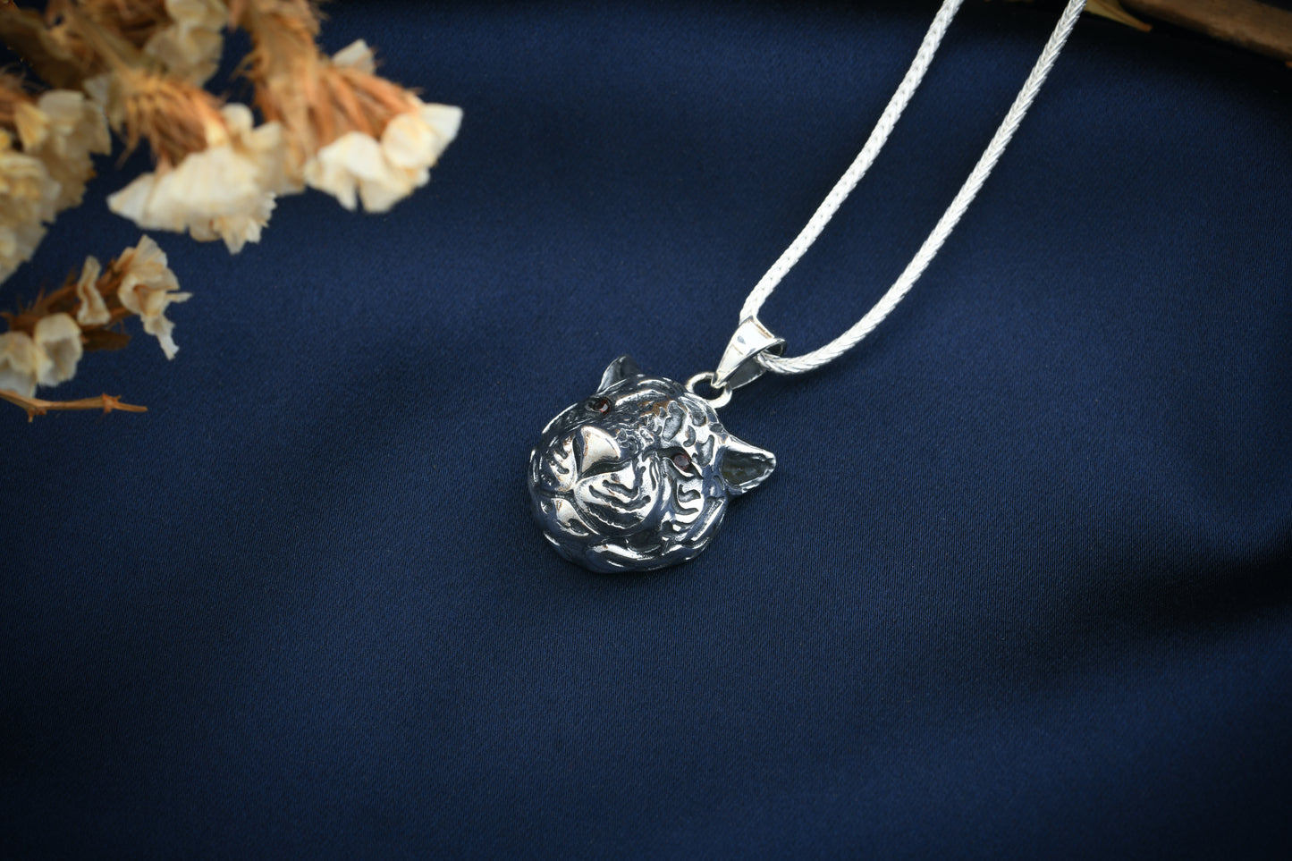 Tiger Silver Men Pendant