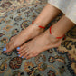 Red Thread Silver Infinity Anklet