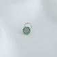 Rain Forest CZ Silver Nose Pin