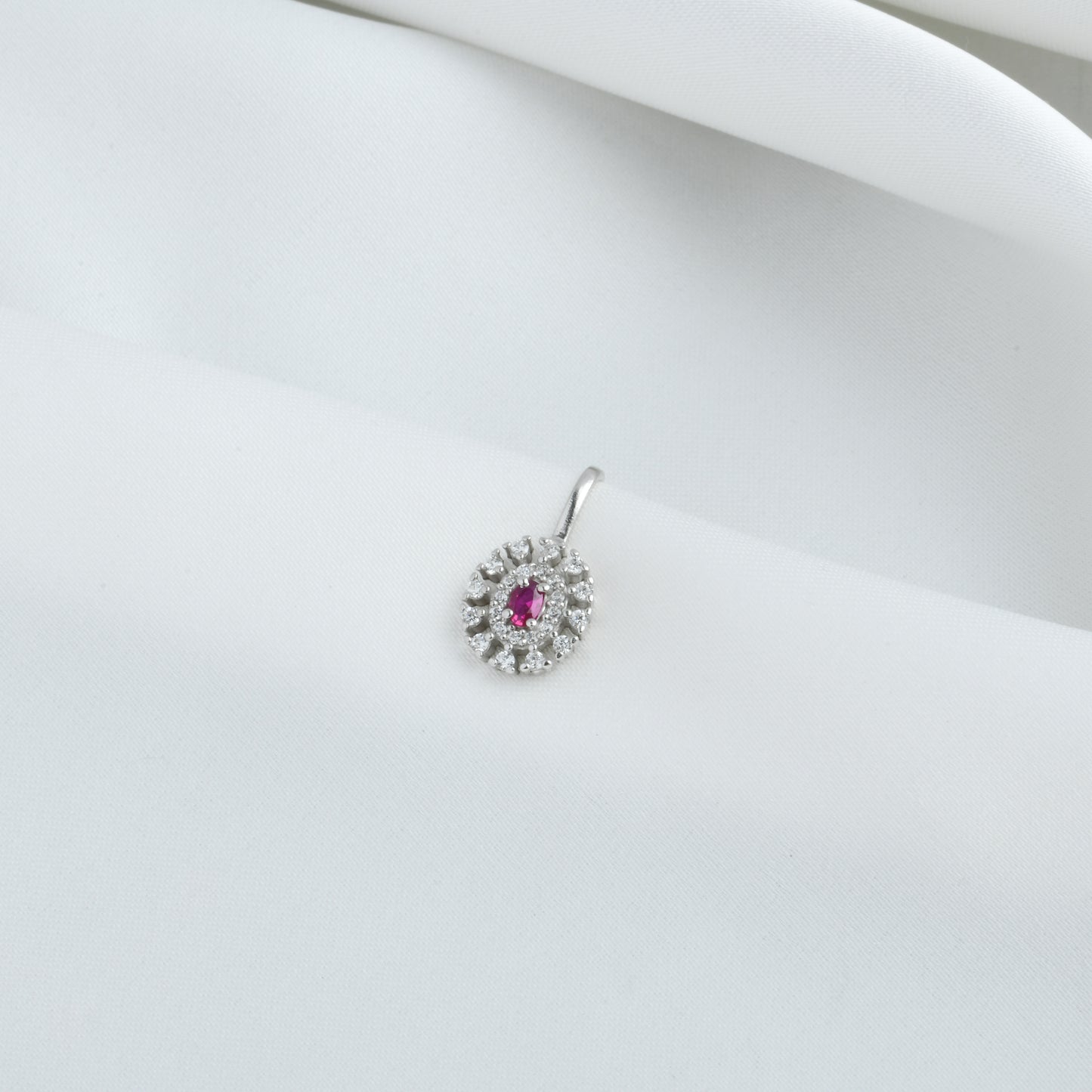 Rose Radiance Silver Nose Pin
