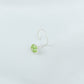 Natural Peridot Silver Nose Pin