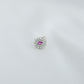 Rose Radiance Silver Nose Pin