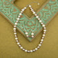 Cocoa And Cream Pearls Necklace Set