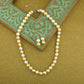 Golden Glow Pearl Necklace Set