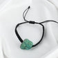 Turquoise Tumble Black Thread Bracelet For Men