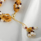Trendy Citrine Garnet And Pearl Bracelet