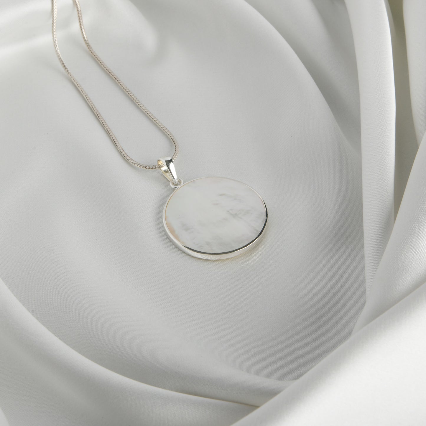 Indian Ocean MOP And Silver Fish Pendant
