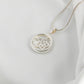 MOP Silver Flower Pendant