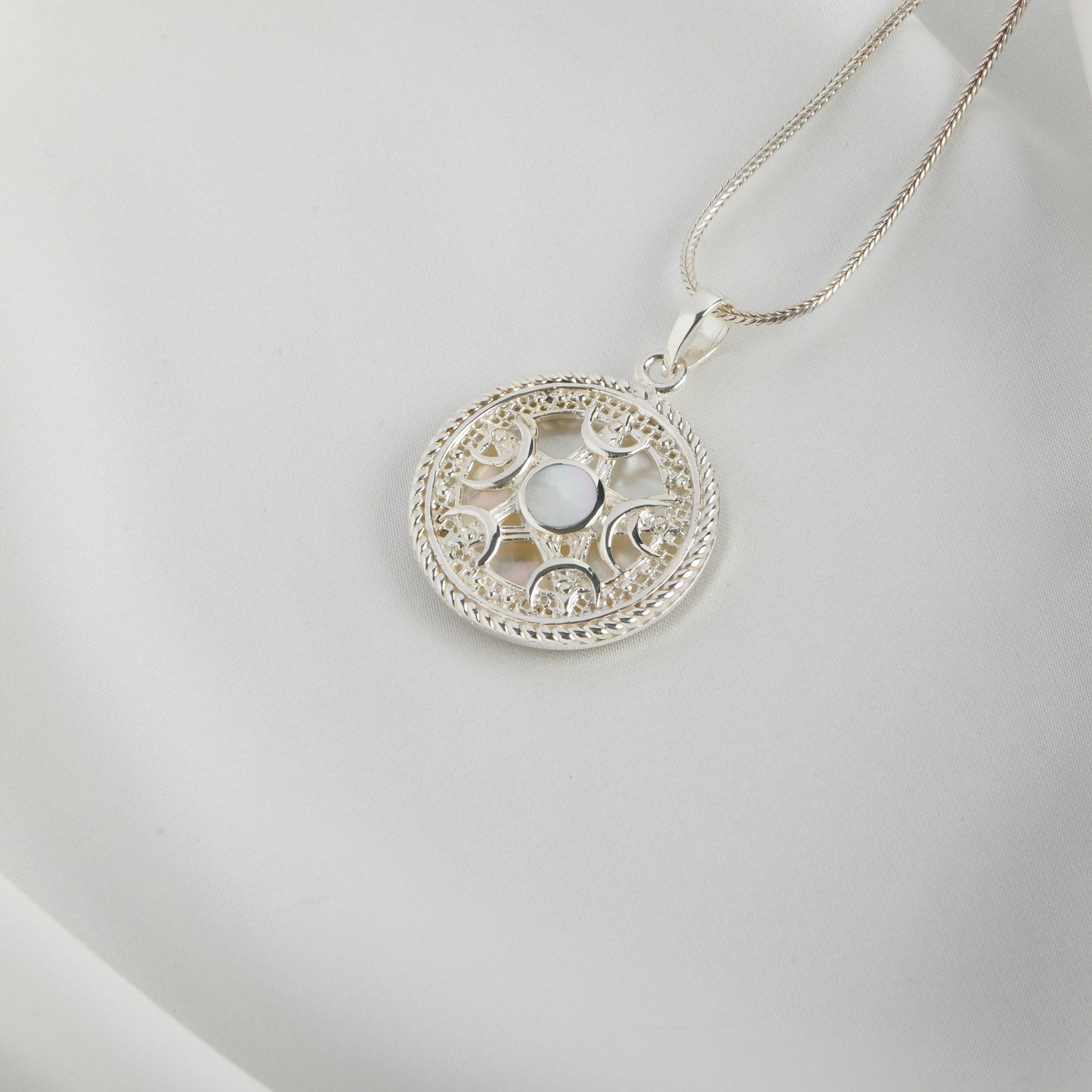 The MOP And Silver Star Pendant