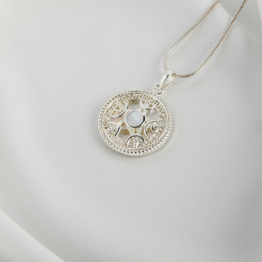 The MOP And Silver Star Pendant