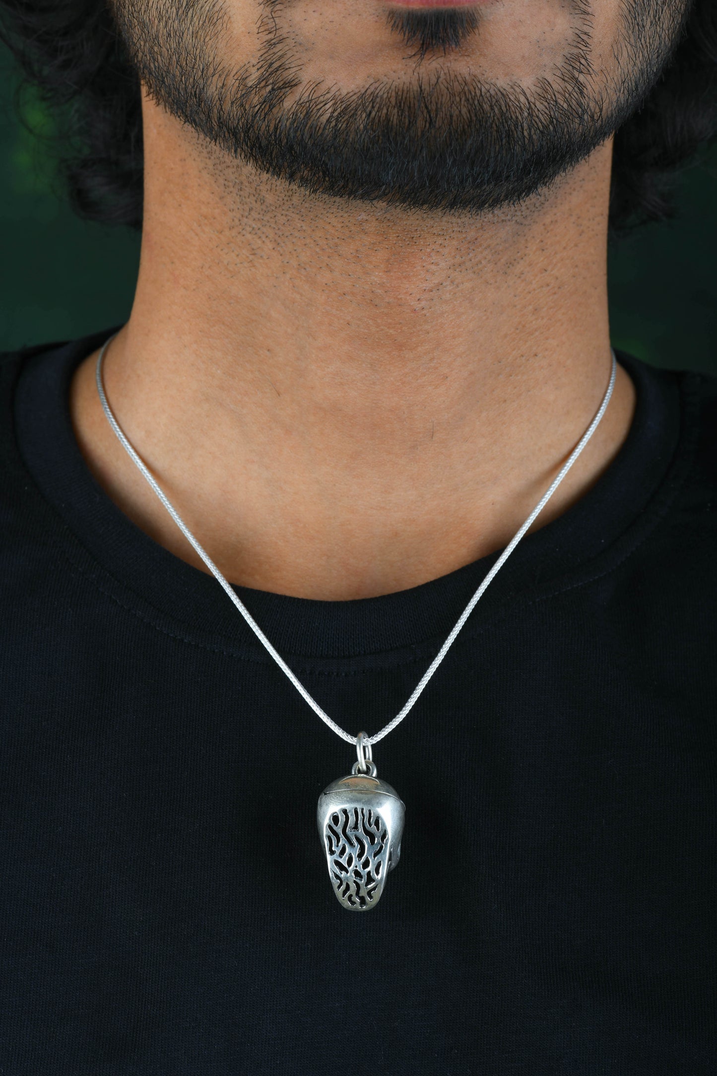 Men Openable Skull Pendant