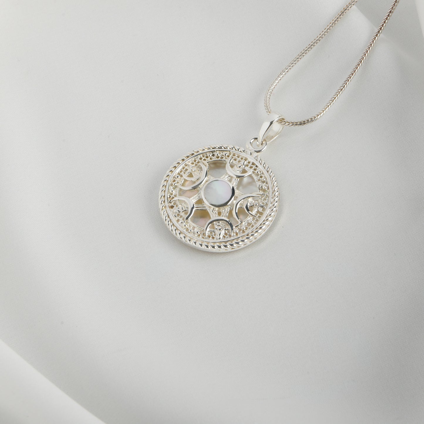 The MOP And Silver Star Pendant
