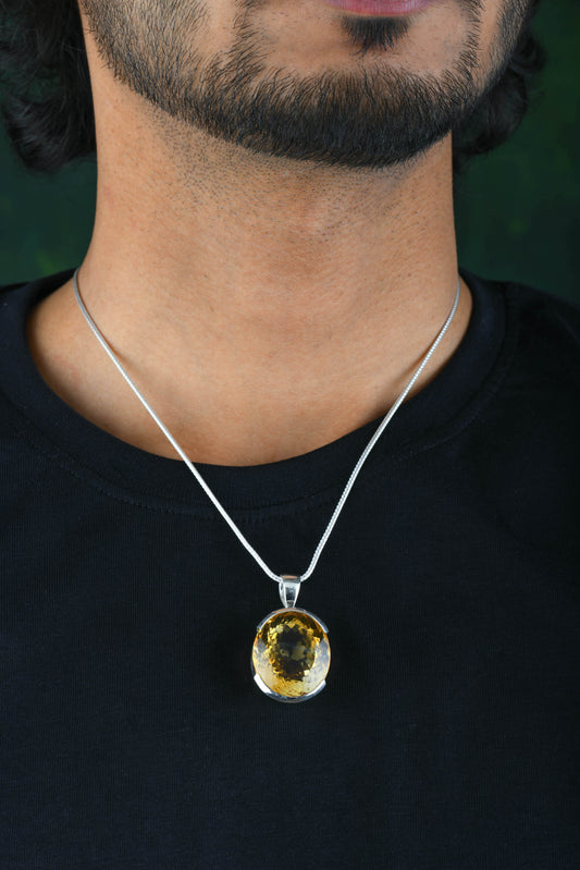 Natural Citrine Pendant