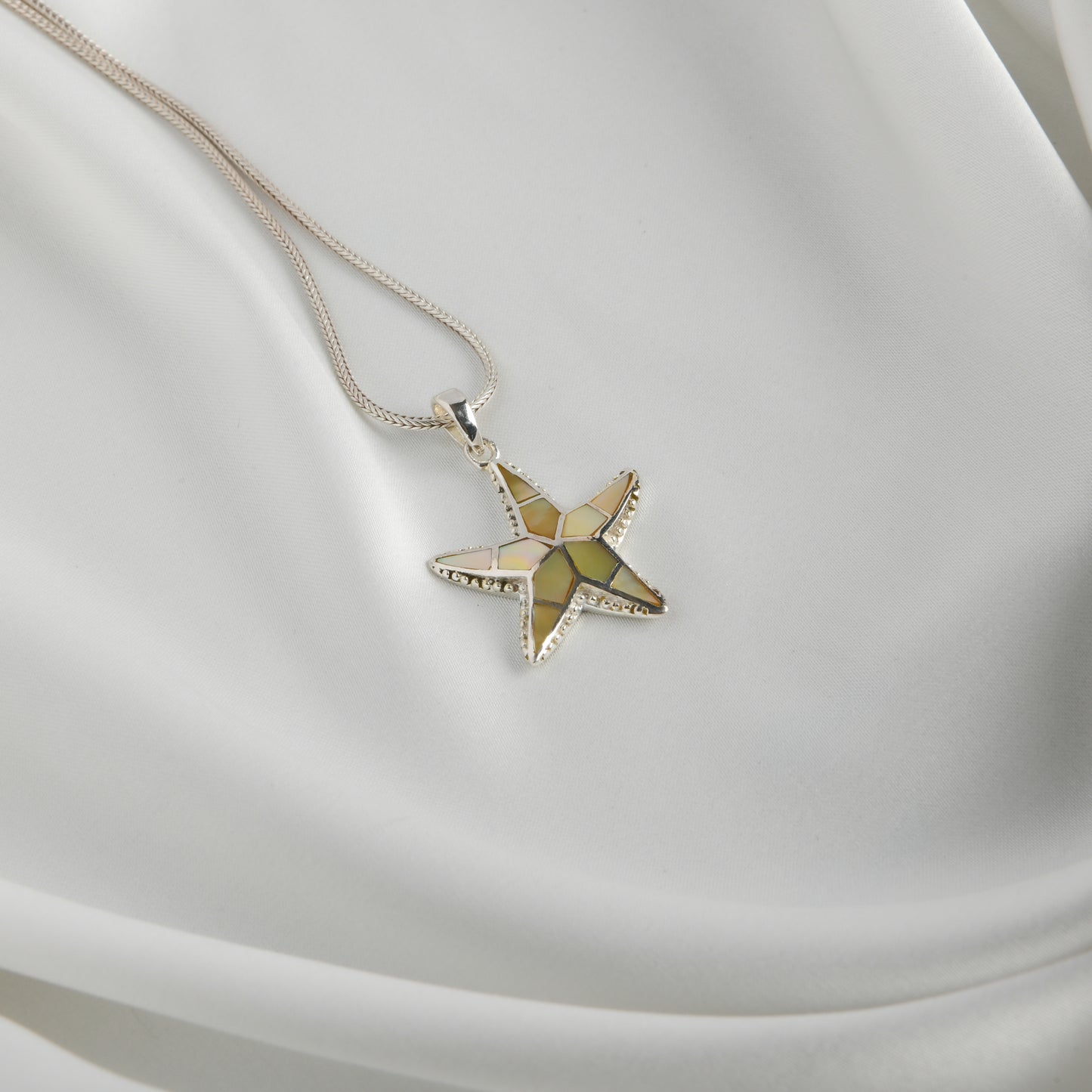 Starfish MOP Silver Pendant