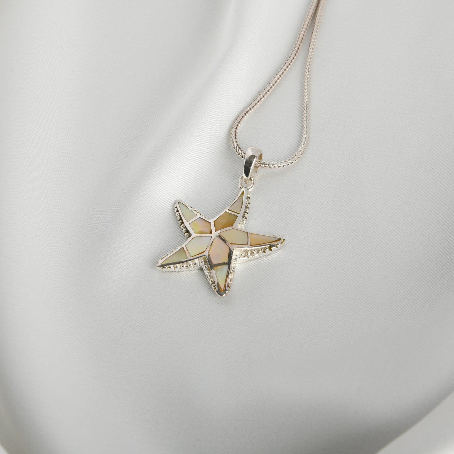 Starfish MOP Silver Pendant