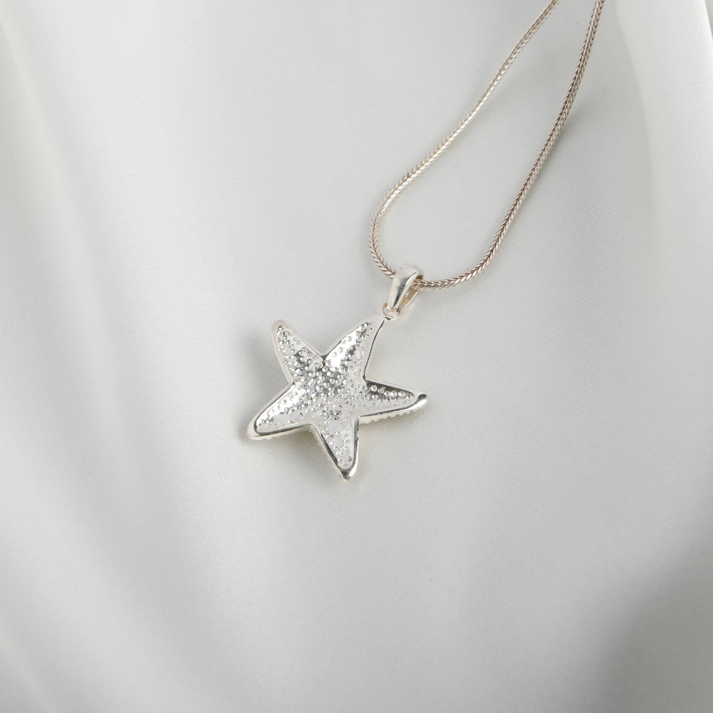 Starfish MOP Silver Pendant