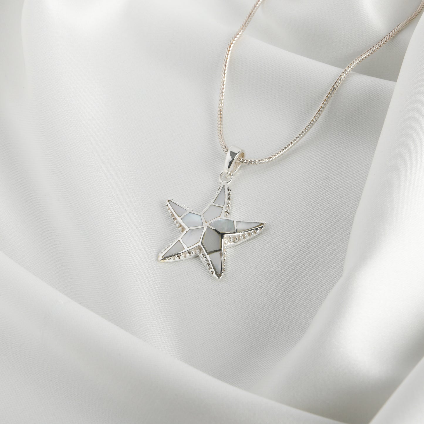 Starfish MOP Silver Pendant