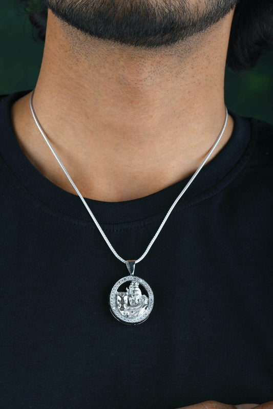 Shiva Mahadev Silver Pendant