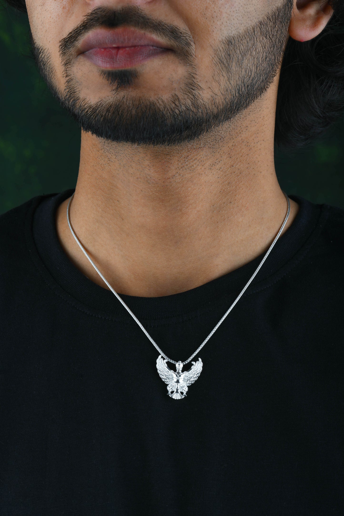 Baj Bahadur Silver Eagle Pendant