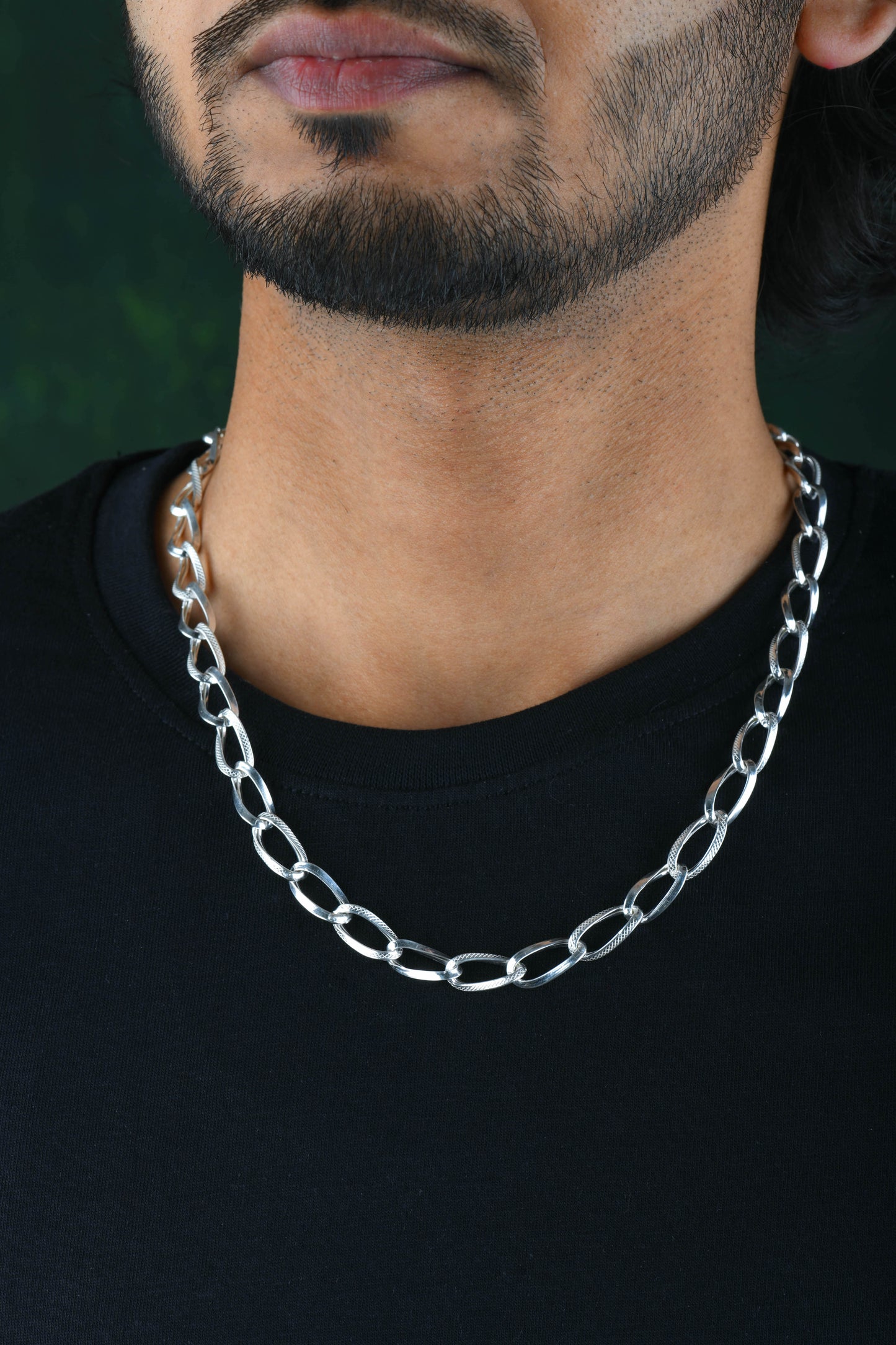 Franco Silver Link Chain For Men