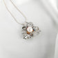 Pretty Leaf  Silver Pearl Pendant