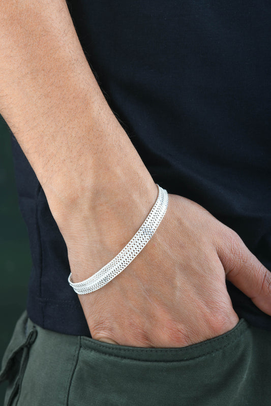 Sterling Edge Silver Bracelet for Men