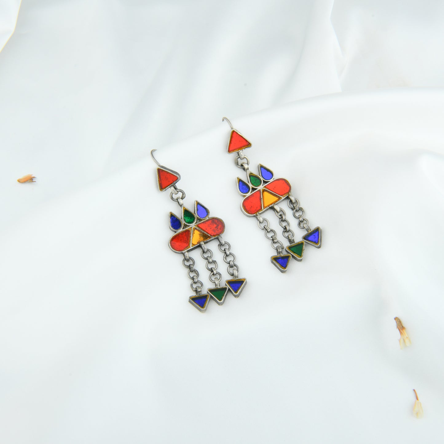 Madhu Chandrika Desert Night Silver Earrings