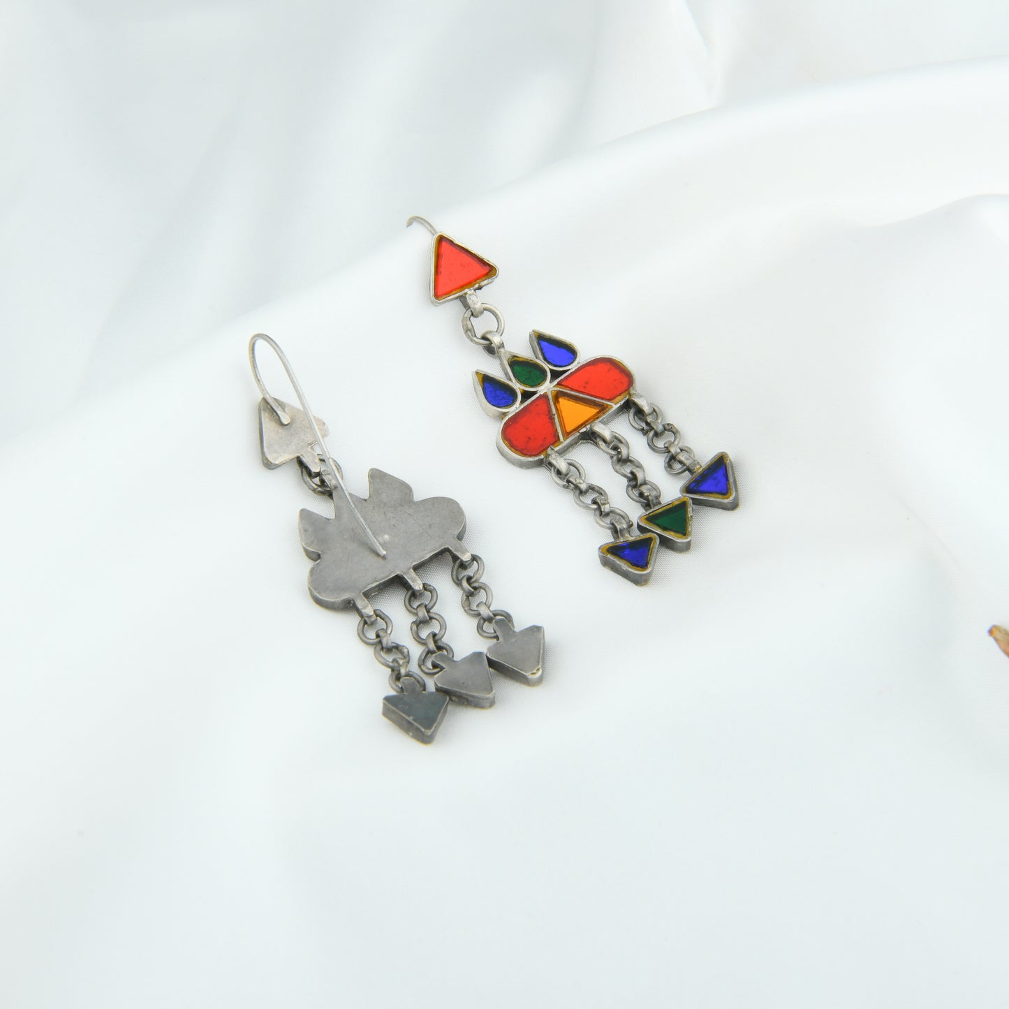 Madhu Chandrika Desert Night Silver Earrings