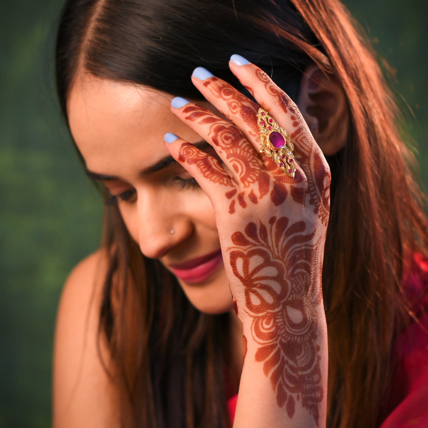 Mahnoor Purani Dilli Gold Plated Silver Ring