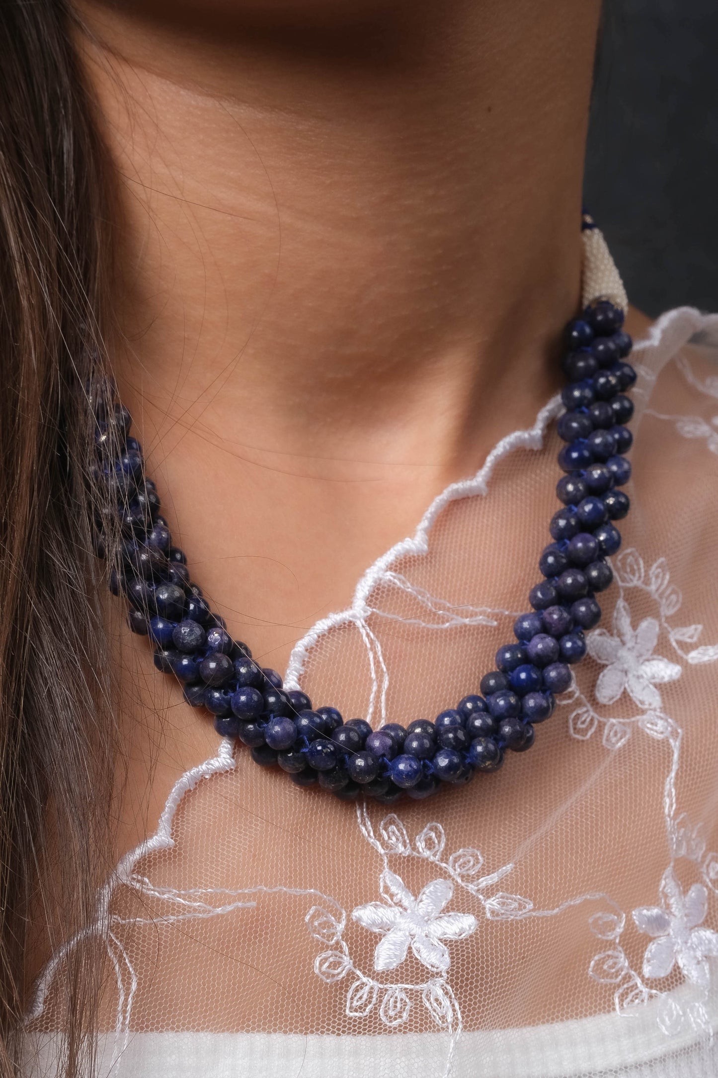 Lapis Lazuli Rope Necklace