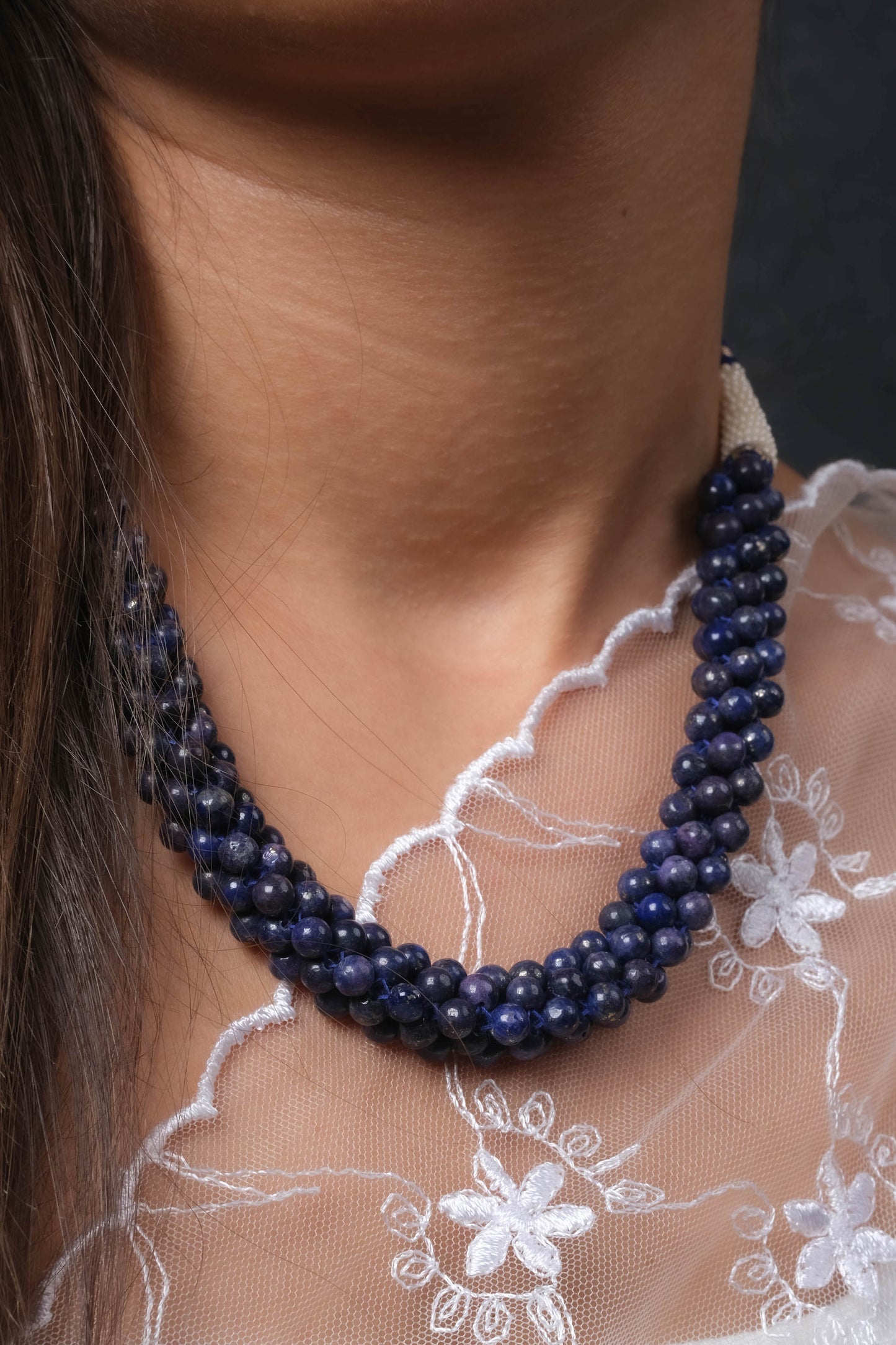 Lapis Lazuli Rope Necklace