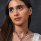 Summer Amethyst Pearl Silver Necklace