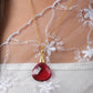 Ruby Drop Necklace